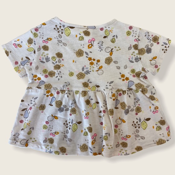 Zara Baby 6-9M Fruit & Flower Short-Sleeve Tee - Picture 2 of 7